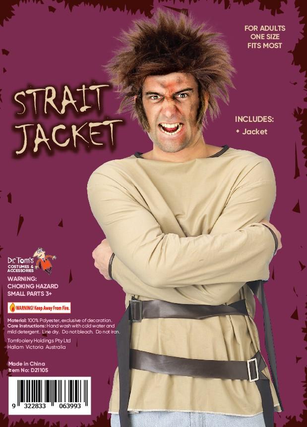 Costume Adult Restrained Person Straight Jacket