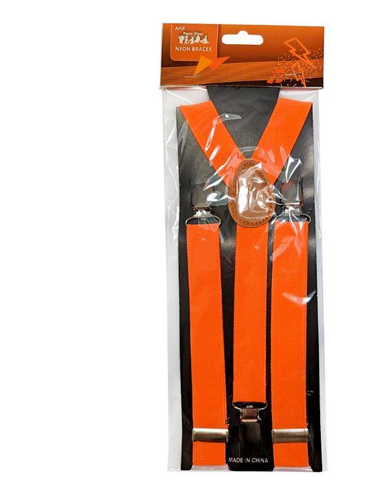 Suspenders/Braces Neon Orange