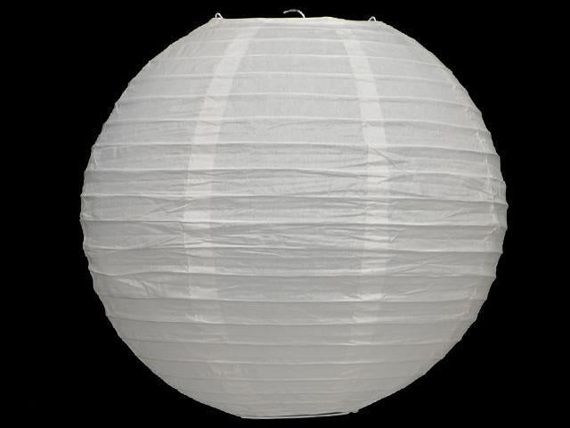 Lantern 20cm White  Round Paper