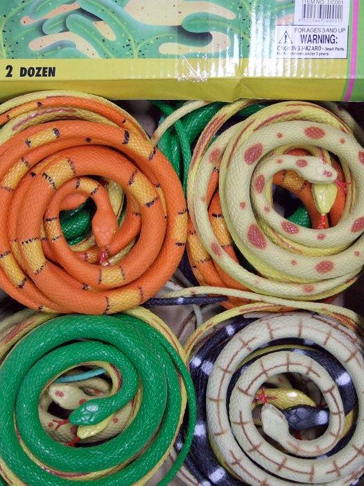 Snake Rubber 90cm Light Colours