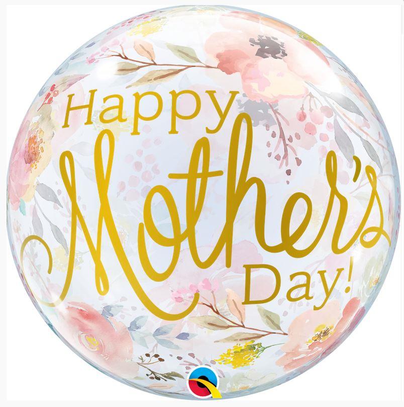 Bal Bubble Happy Mothers Day Watercolour Floral