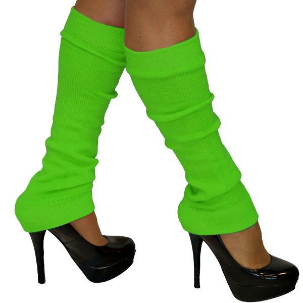 Leg Warmers Fluro/Neon Green 1980s
