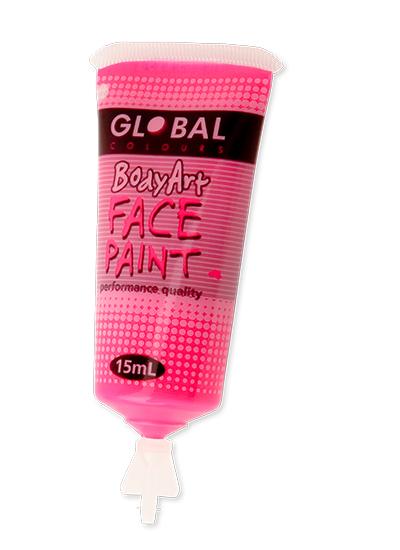 Face Paint Pink Fluro 15ml - Discontinued Line Last Chance To Buy