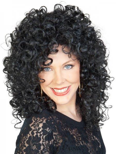 Wig Cher Black Curly Long
