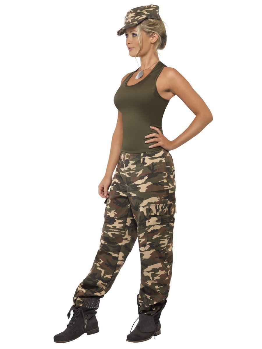 Costume Army Soldier Camo Khaki Deluxe Large