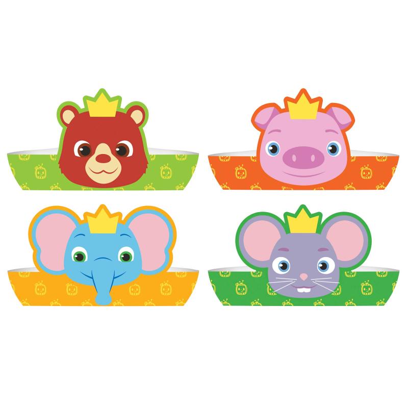 Cocomelon Paper Crowns Pk/8