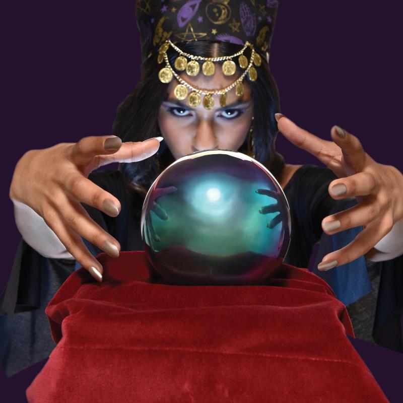 Crystal Ball Light Up Fortune Teller Gypsy Mystic