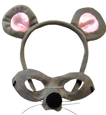 Animal Costume Headband & Mask Set Mouse