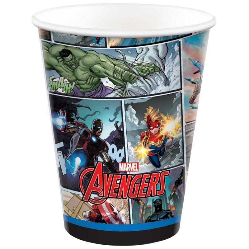 Avengers Powers Unite Cups 266ml Paper Pk/8