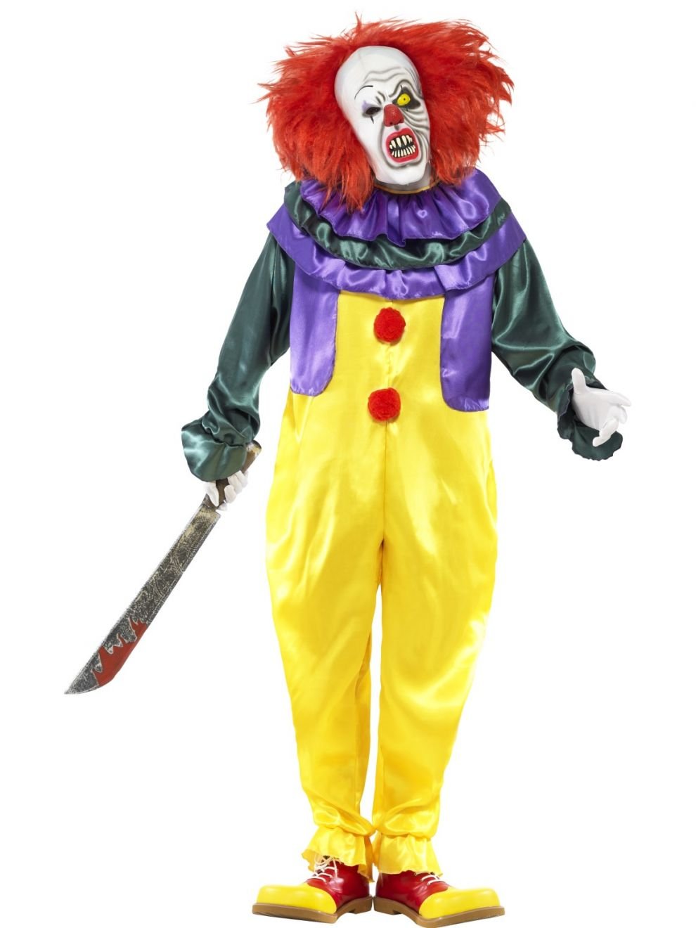 Costume Adult Classic Horror Clown Medium