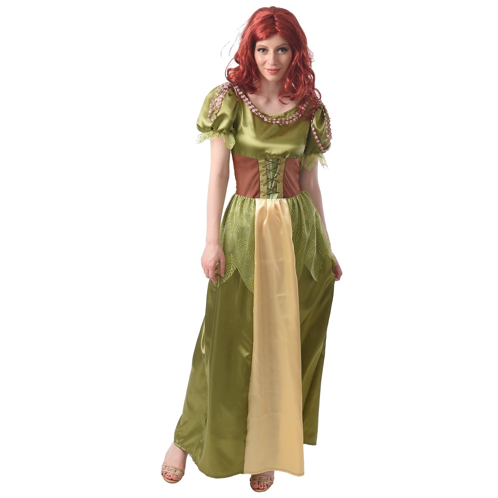 Costume Adult Medieval Princess Fiona & Forest Fairy Large