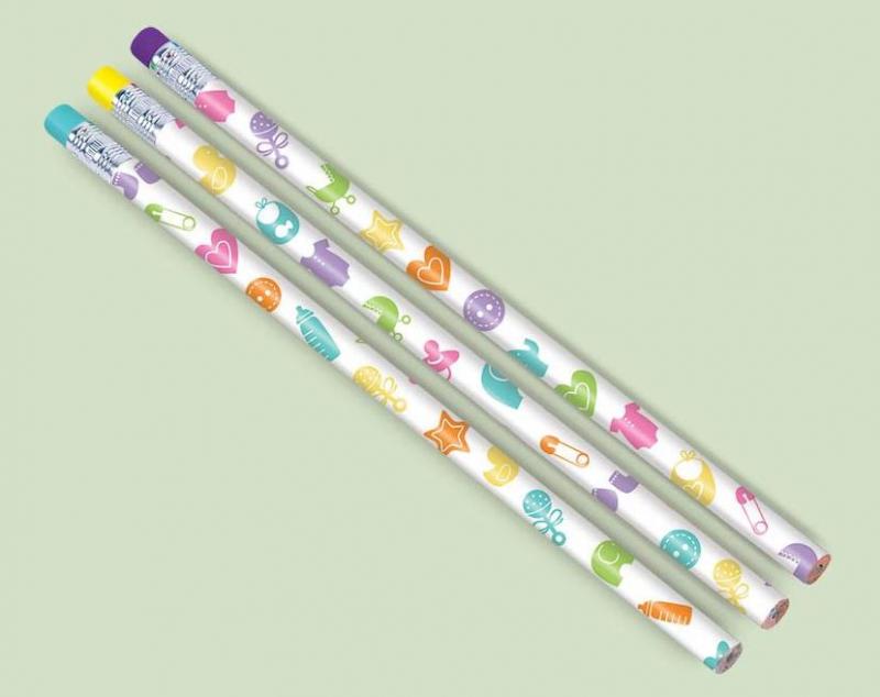 Baby Shower Pencils For Games Pk/12