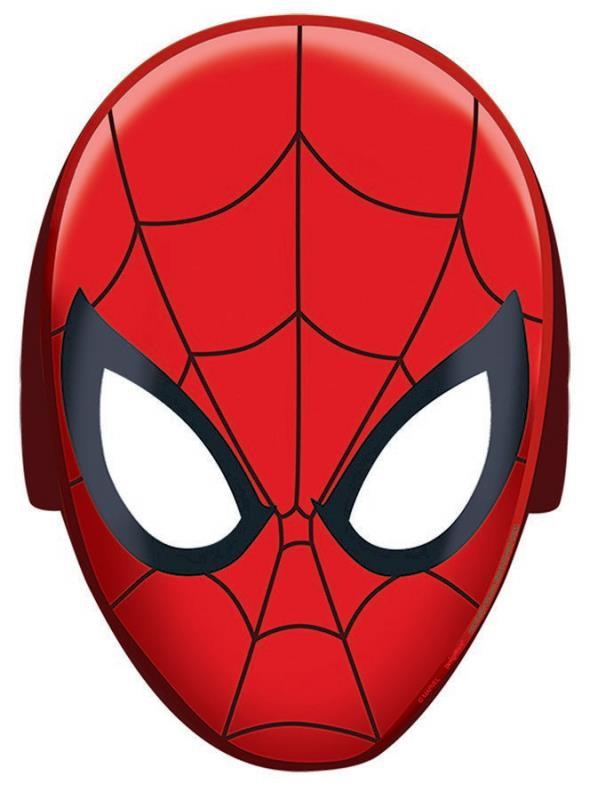 Spiderman Webbed Masks Paper Pk/8