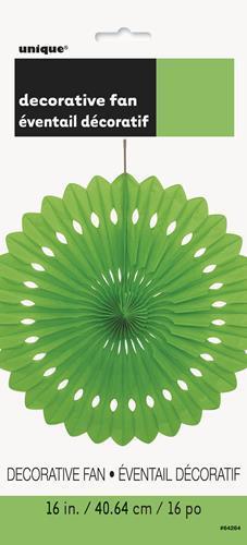 Fan Decorative Lime Green 40cm