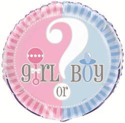 Balloon Foil 45cm Baby Girl Or Boy?