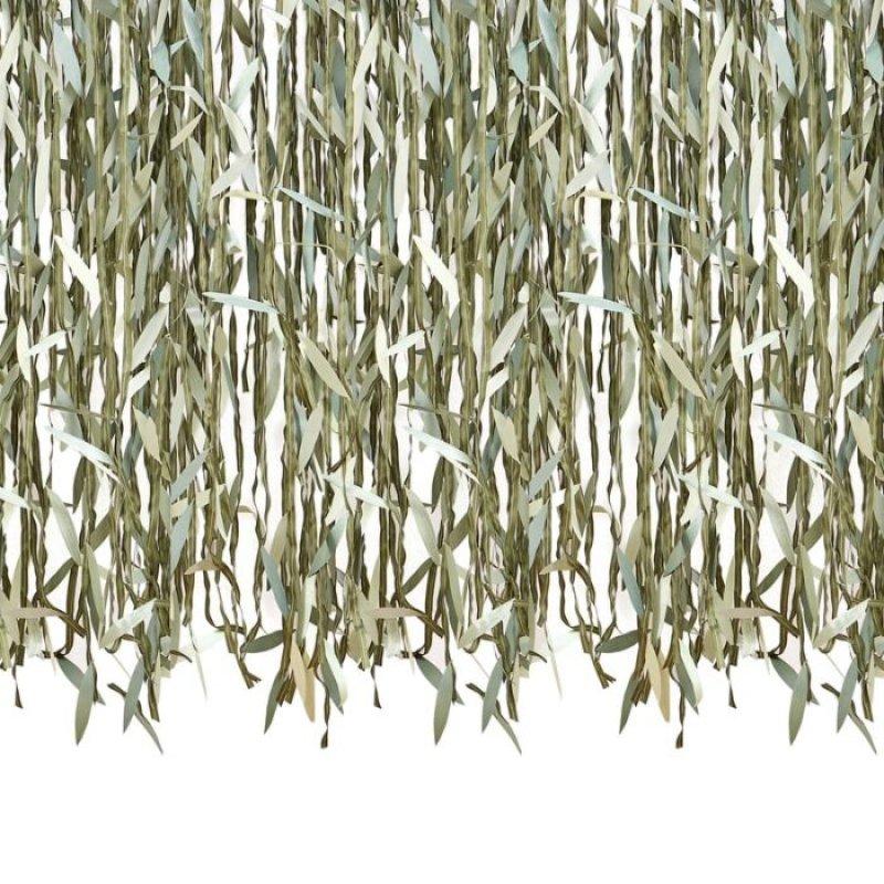 Botanical Baby Leaf Ribbon Photo Backdrop 100m In Length Eucalyptus Deluxe