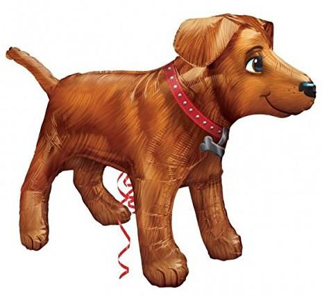 Balloon Foil Shape Golden Dog 91cm