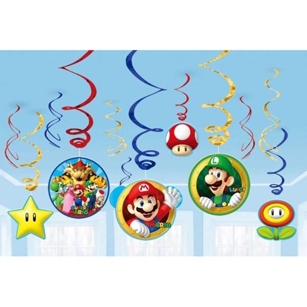 Super Mario Hanging Swirls Pk/12