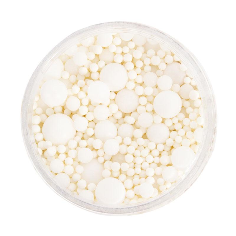 Round Ball Sprinkles White Bubble Bubble 65g