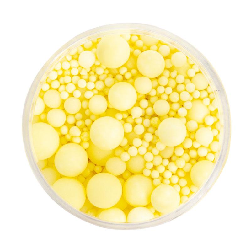 Round Ball Sprinkles Pastel Lemon Bubble Bubble 65g