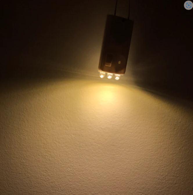 Warm White Led Lantern Lights Pk/4 Triple Globe Batteries Included
