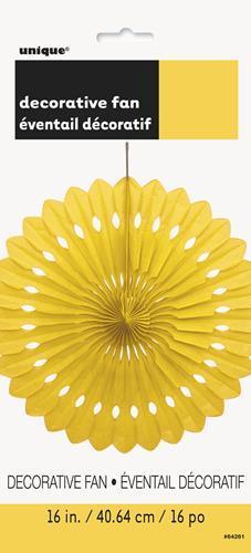 Fan Decorative Yellow 40cm