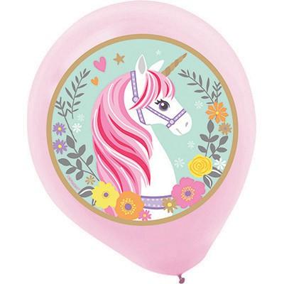 Magical Unicorn Latex Balloons Pk/5