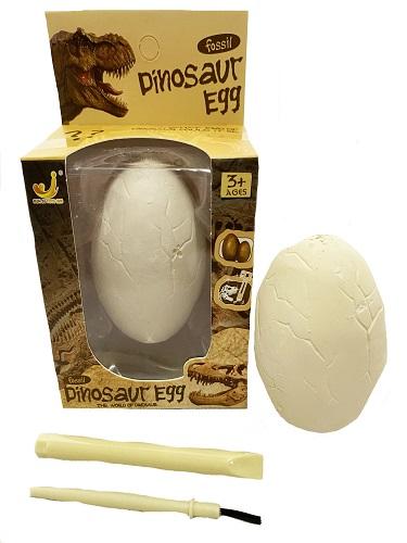 Dinosaur Fossil Egg 7.Cm With 8.5cm Tool Treasure Hunt Each