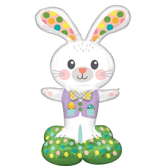 Balloon Foil Airloonz Easter Bunny 73cm X 116cm Air Fill Only