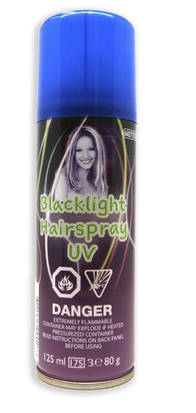 Black Light UV Hair Spray 125ml/85g