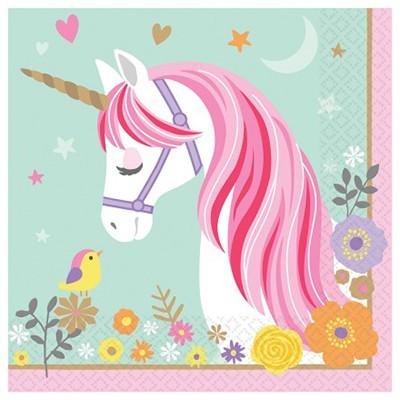 Magical Unicorn Lunch Napkins Pk/16