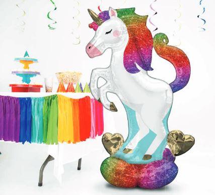 Balloon Foil Airloonz Unicorn & Hearts