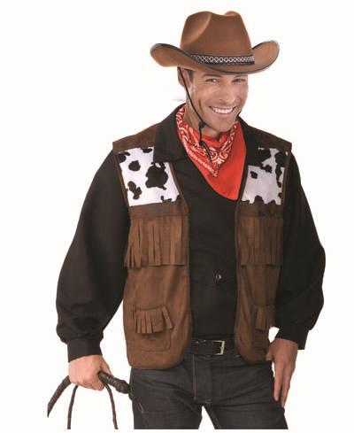 Costume Adult Wild West Cowboy/Cowgirl Vest Xlarge