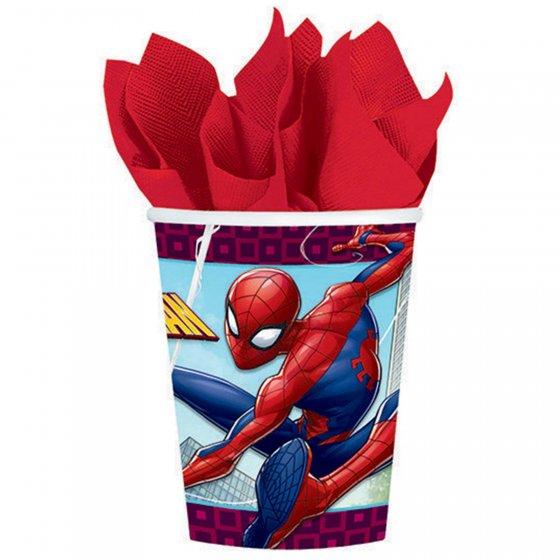 Spiderman Webbed Cups Pk/8