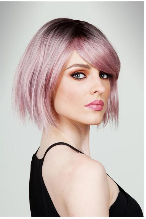 Wig Pink Ombre Callie With Fringe Deluxe