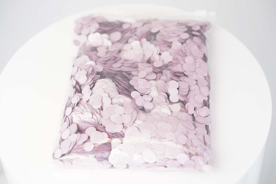 Confetti Round 1cm Pastel Matte Pink 250g