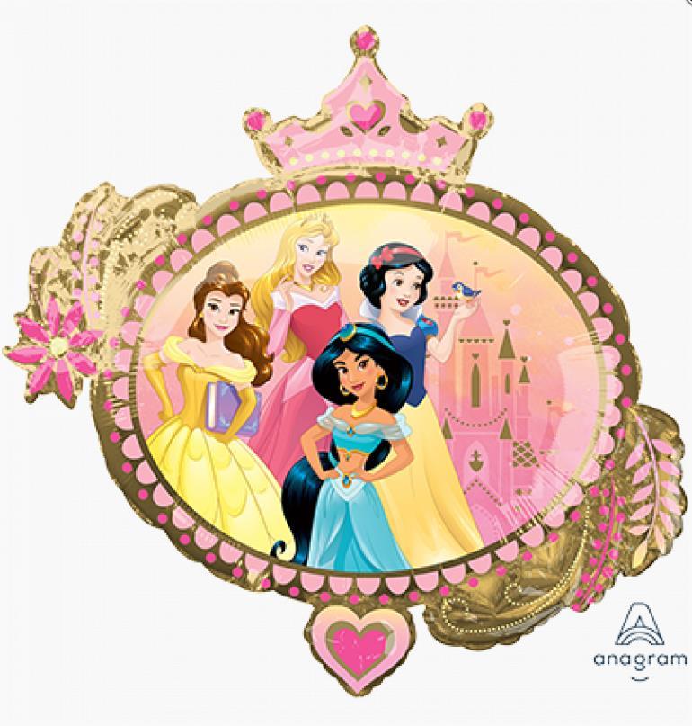 Balloon Foil Supershape Disney Princess Once Upon A Time 86cm X 81cm