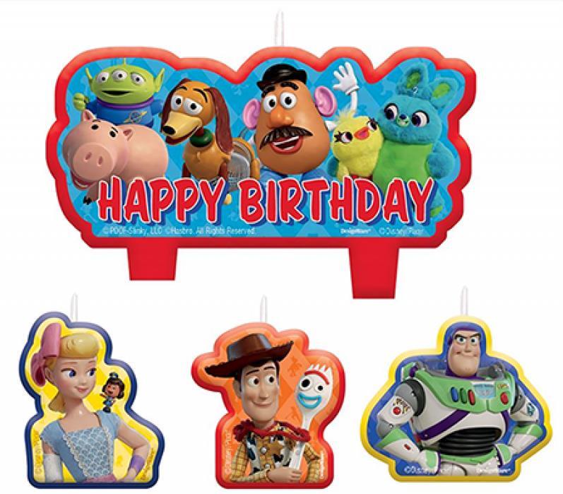 Toy Story 4 Happy Birthday Candle Set Pk/4