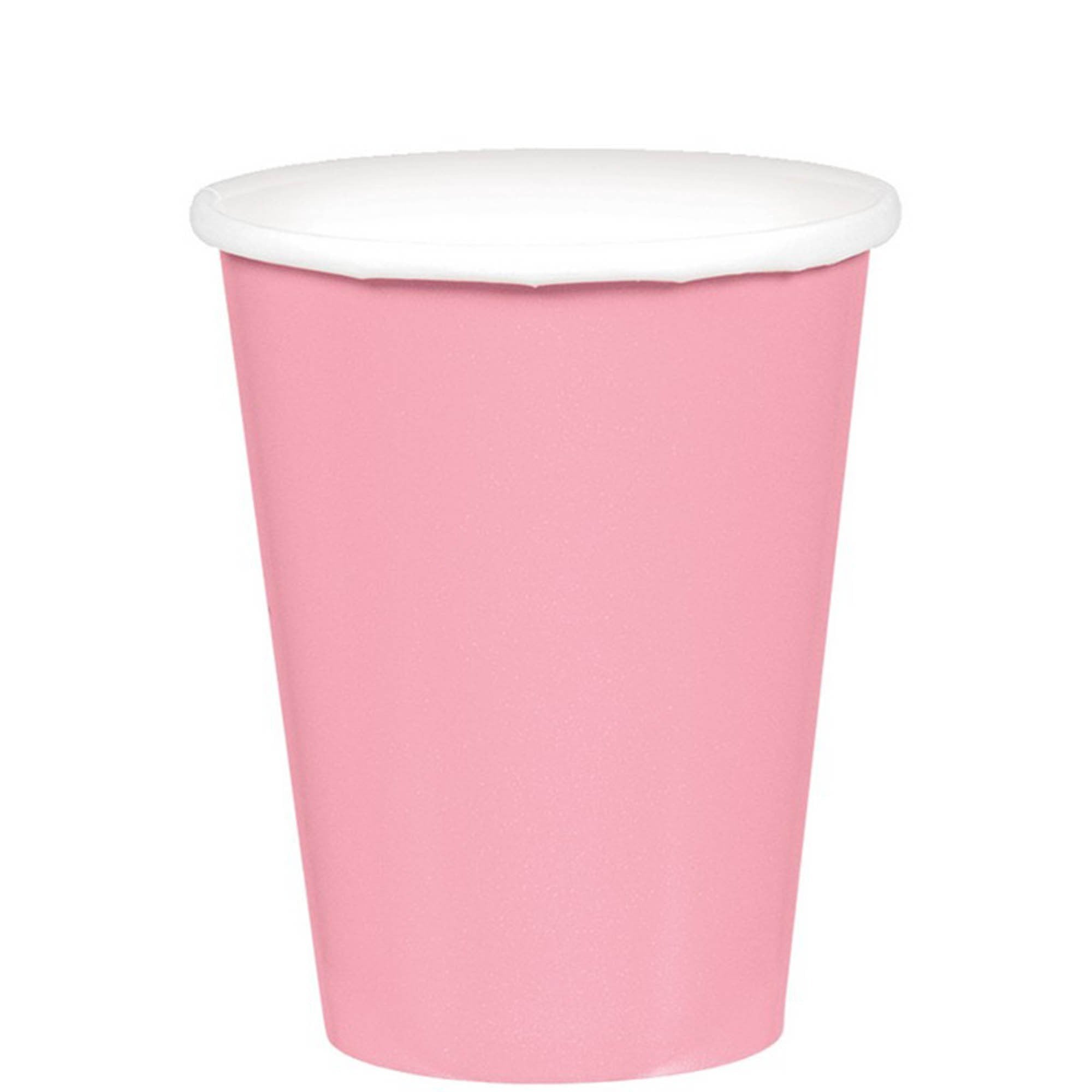 Cups 266ml Paper New Pink 20 Pack