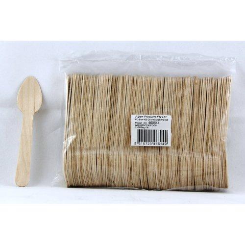 Birch Wood Eco Teaspoons 11cm Pack Of 100 Eco Friendly