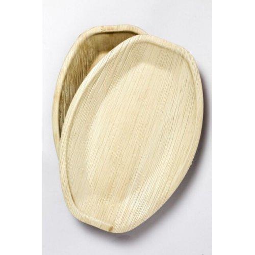 Eco Palm Leaf Medium Platter 35 X 25cm Pack Of 2 Eco Friendly