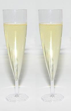 Plastic Champagne Flute 150ml Pk/10