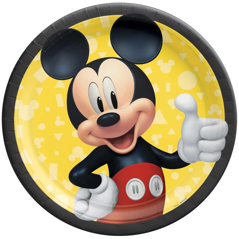 Mickey Mouse Forever Plates 23cm Pk/8