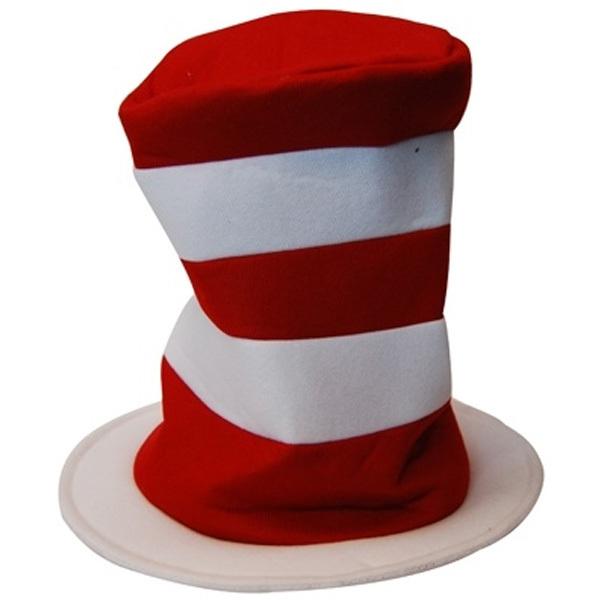 Hat Naughty Cat Deluxe Red/White Stripe Adjustable