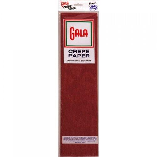Crepe Paper Maroon 245cm X 50cm