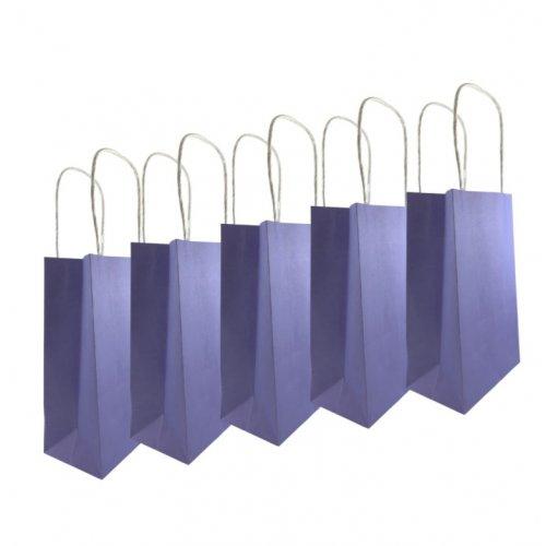 Party Loot Bag Paper Pastel Lavender Purple Pk/5