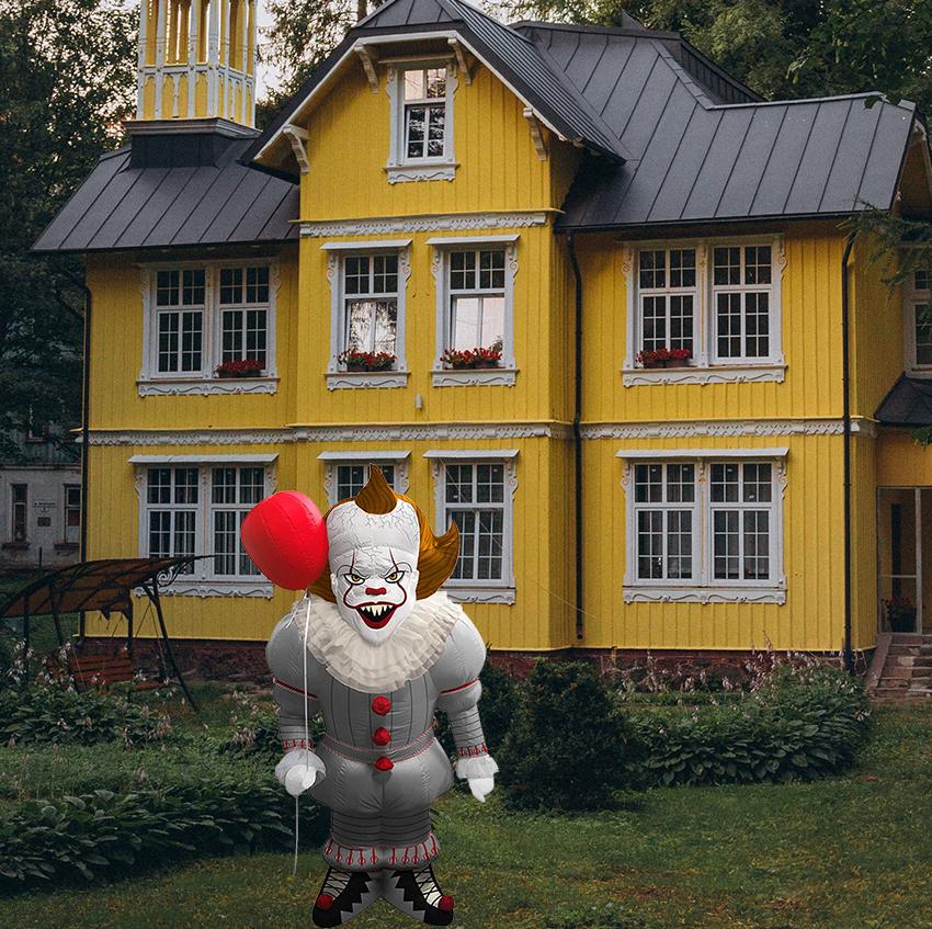 Pennywise Halloween Lawn Inflatable 180cm Tall