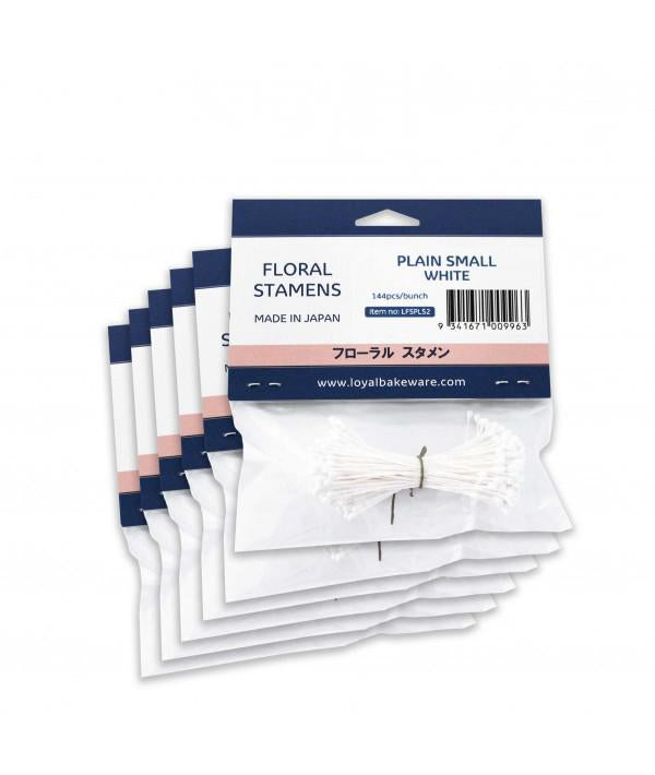 Stamen Plain Small White  Pk 144