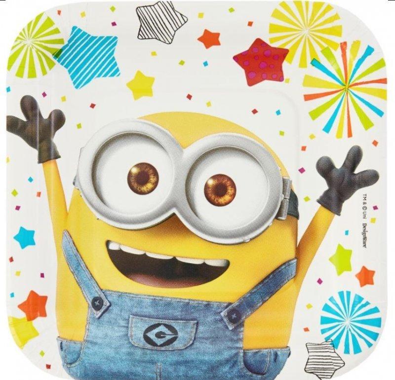 Despicable Me 17cm Plate Pk 8