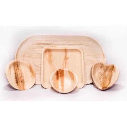 Eco Palm Leaf Bowl Round 15cm Pk/25 Eco Friendly